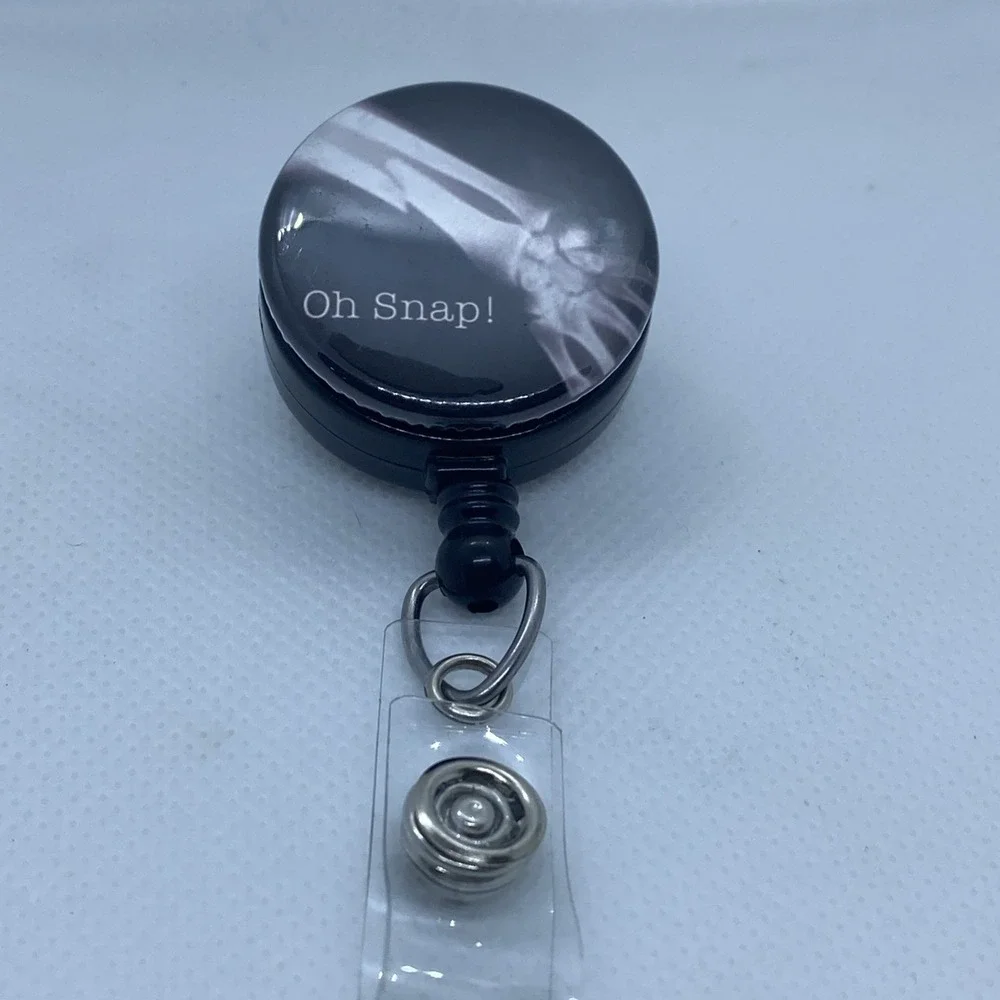 Retractable Badge Holder With Clip Oh Snap Radiology X-Ray‎